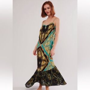 FREE PEOPLE Intimately Mojave Mermaid Maxi Slip Dress Size Medium